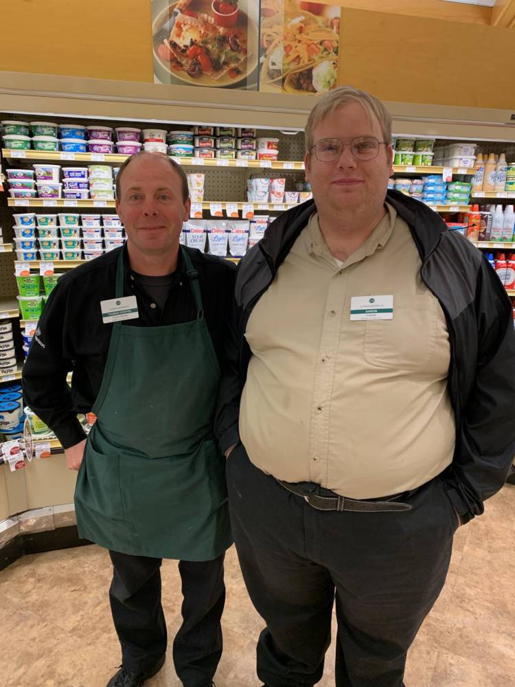 Aaron and his co-worker, Thomas